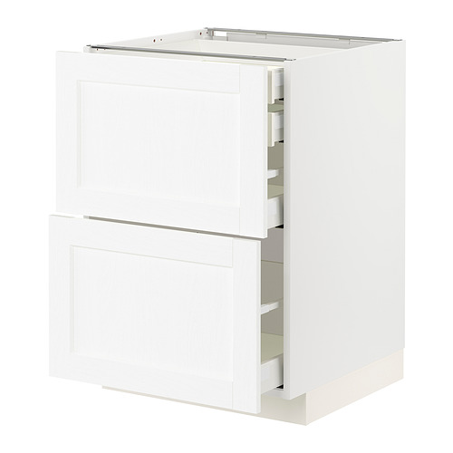 METOD / MAXIMERA, base cabinet 2 fronts/3 drawers. 1 of 3 open dialog