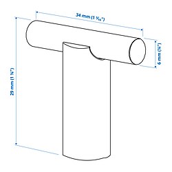Measurement Illustration - STJÄRNHOV knob