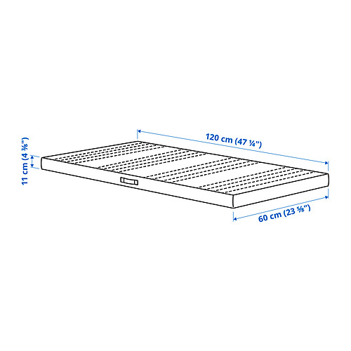 JÄTTETRÖTT, pocket spring mattress for cot. 7 of 7 open dialog