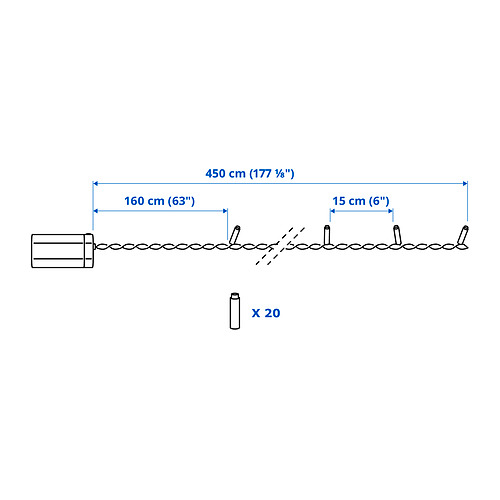 GETKÅL, LED lighting chain. 7 of 7 open dialog
