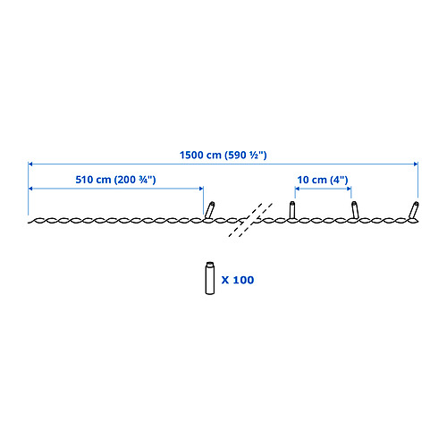GETKÅL, LED lighting chain. 7 of 7 open dialog