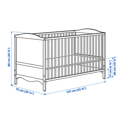 SMÅGÖRA, 2-piece baby furniture set 3 of 4 open dialog