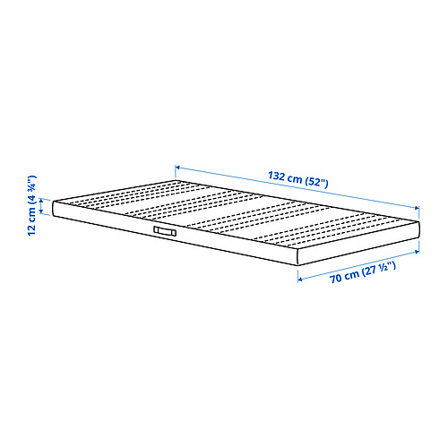 JÄTTETRÖTT, pocket spring mattress for cot. 8 of 8 open dialog
