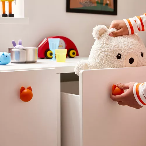 IKEA Puerto Rico - GREJSIMOJS knob, orange/cat