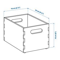 Measurement Illustration - UPPDATERA storage box