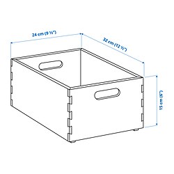 Measurement Illustration - UPPDATERA storage box
