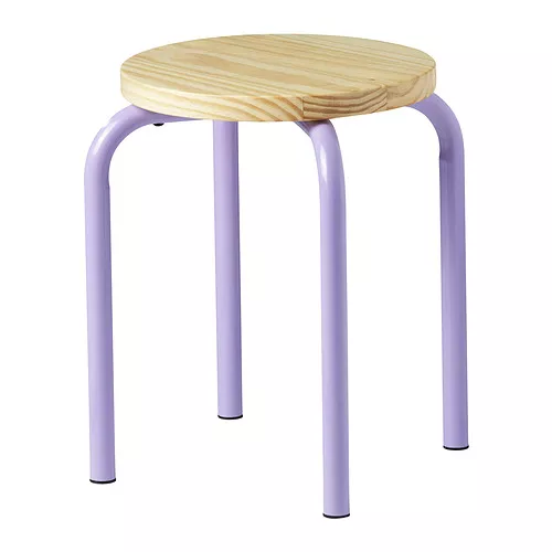 IKEA Puerto Rico - DOMSTEN stool, lilac/pine