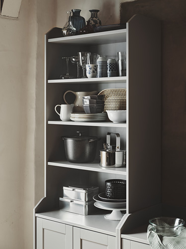 HAUGA, high cabinet with 2 doors 7 of 9 open dialog
