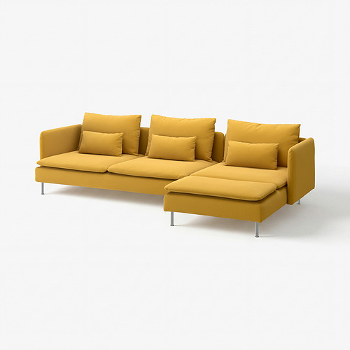 SÖDERHAMN, 4 seat sofa with chaise longue. 2 of 8 open dialog