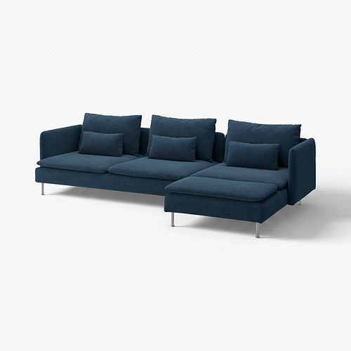 SÖDERHAMN, 4 seat sofa with chaise longue. 2 of 8 open dialog