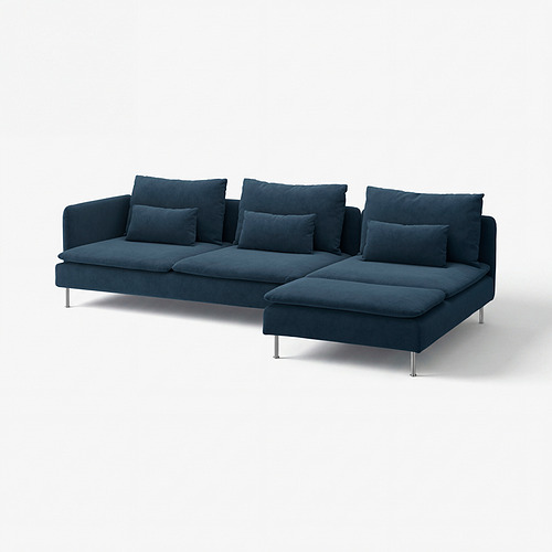 SÖDERHAMN, 4 seat sofa with chaise longue. 1 of 7 open dialog