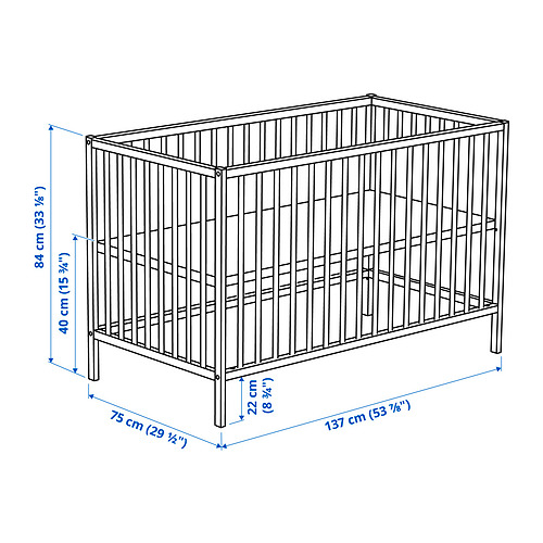 SNIGLAR, 2-piece baby furniture set 2 of 3 open dialog