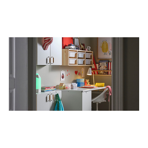 LÄRANDE, desk with pull-out storage unit 6 of 7 open dialog