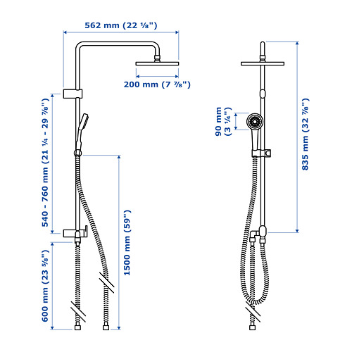 BROGRUND, head/hand shower kit with diverter. 9 of 9 open dialog