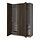 Current variation: dark gray/dark brown stained oak effect, 59x23 5/8x93 1/8 "