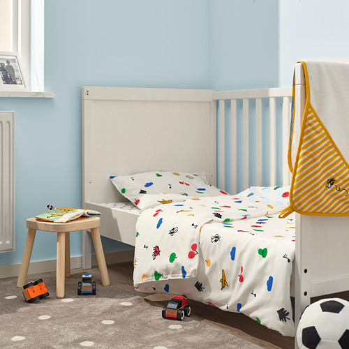 GRÖNFINK, duvet cover 1 pillowcase f crib 3 of 6 open dialog