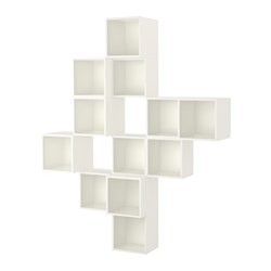EKET, wall-mounted cabinet combination, White