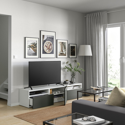 BESTÅ, TV unit with drawers and door 7 of 7 open dialog