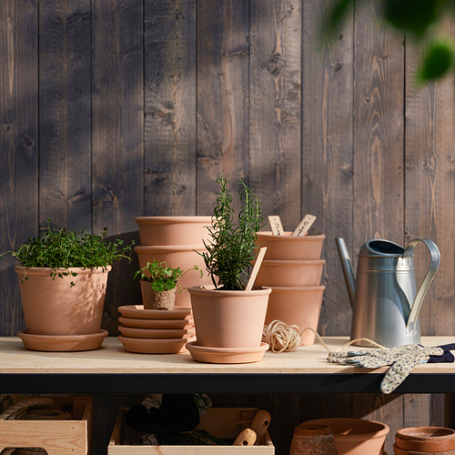 MUSKOTBLOMMA, plant pot with saucer 2 of 7 open dialog