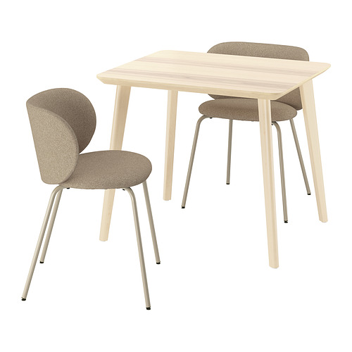 LISABO / KRYLBO, table and 2 chairs 1 of 6 open dialog