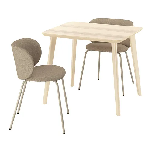 IKEA Puerto Rico - LISABO/KRYLBO table and 2 chairs, ash