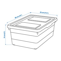 Measurement Illustration - SOCKERBIT box with lid