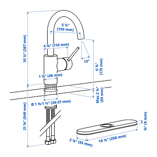 SALLSJÖN, grifo monomando lateral. 5 de 6 open dialog
