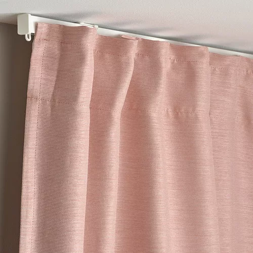 Almost NEW IKEA 断熱コットンカーテン モデル Vilborg VILBORG Room darkening curtains, 1 pair, gray, 57x98