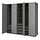 Current variation: dark gray/gray, 98 3/8x23 5/8x93 1/8 "