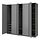 Select colour variation: dark gray, 98 3/8x23 5/8x93 1/8 "