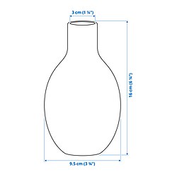 Measurement Illustration - BLODBJÖRK vase