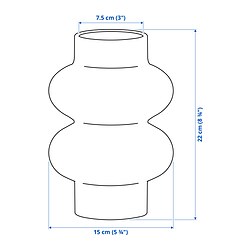 Measurement Illustration - PÄRLHÄGG vase