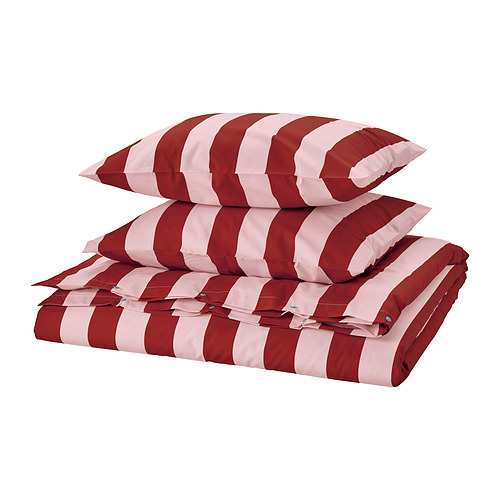 SLÅNHÖSTMAL, Duvet cover for double bed and pillowcase(s). 1 of 2 open dialog