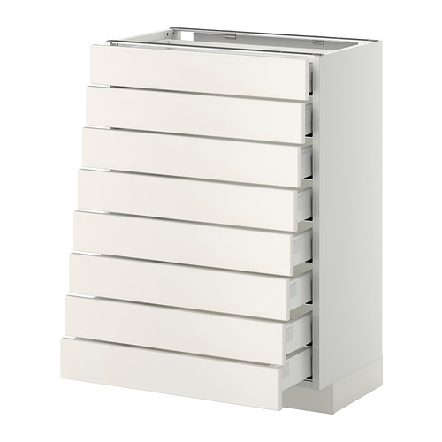 METOD, base cabinet/8 fronts/8 low drawers. 1 of 2 open dialog