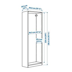Measurement Illustration - PAX wardrobe frame