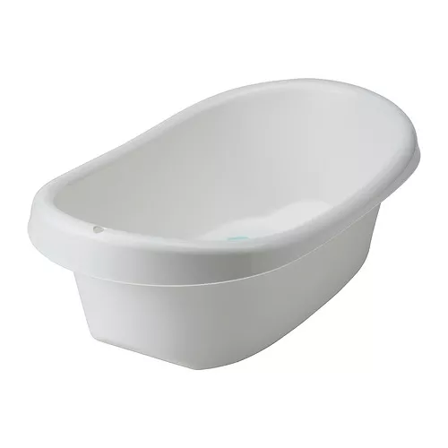 IKEA Puerto Rico LÄTTSAM bañera para bebé, blanco/turquesa
