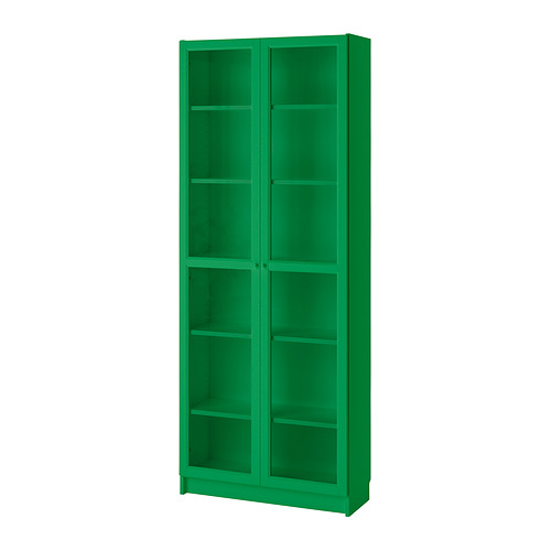 BILLY, bookcase with glass doors 1 of 4 open dialog