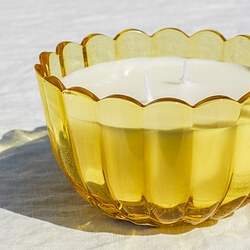 MORKULLA scented candle in glass, 2 wicks