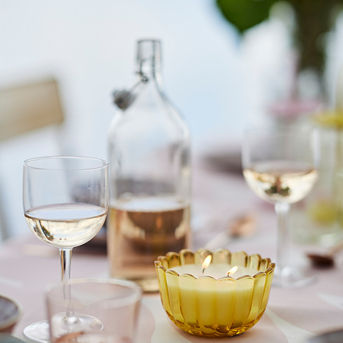 MORKULLA, scented candle in glass, 2 wicks. 4 of 4 open dialog