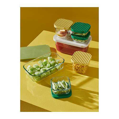 HAVSTOBIS, food container with lid, set of 5 6 of 7 open dialog