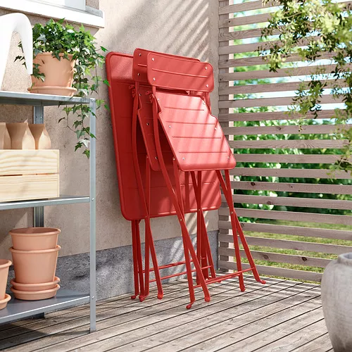 IKEA Puerto Rico - SUNDSÖ table and 2 folding chairs, outdoor