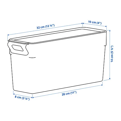IKEA Puerto Rico - KLIPPKAKTUS storage box for fridge, clear