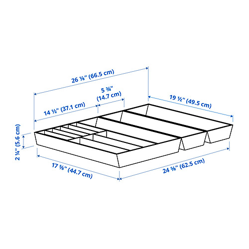 UPPDATERA, bandeja cubiertos/2 para utensilios. 3 de 3 open dialog
