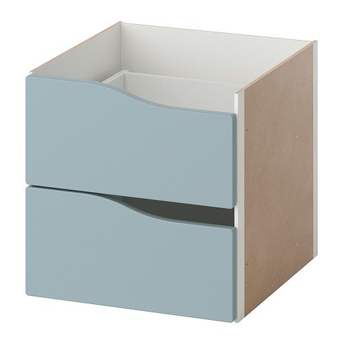 KALLAX, insert with 2 drawers 1 of 3 open dialog