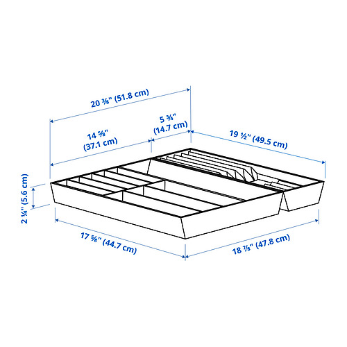 UPPDATERA, flatware tray/tray with knife rack. 2 of 2 open dialog