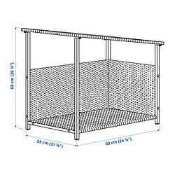 Measurement Illustration - BOLMSÖ dog bed