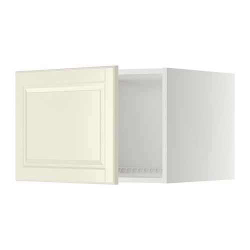 Un mueble de cocina METOD blanco con diseño de paneles y bordes biselados.