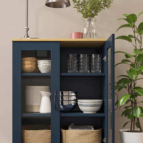 SKRUVBY, cabinet with glass doors 9 of 9 open dialog