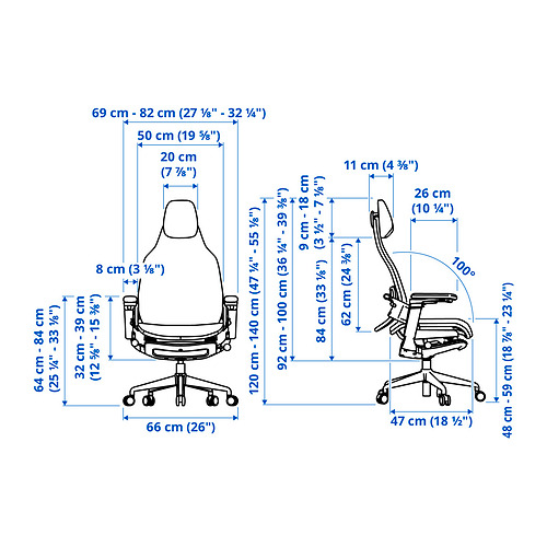 BÄSTBOLL, gaming chair. 3 of 12 open dialog