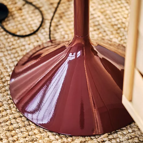 IKEA PS 2026 floor uplighter, dark red